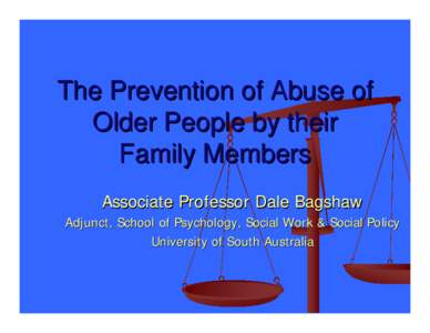 Elder Abuse Prevention Action Plan