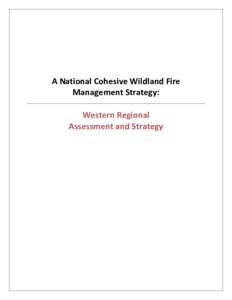         A National Cohesive Wildland Fire  Management Strategy: 