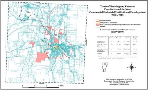 TOWN OF SHAFTSBURY  Town of Bennington, Vermont Permits Issued for New Commercial/Industrial/Institutional Development[removed]