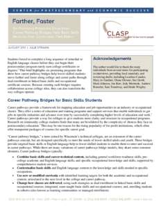 Remedial education / California Community Colleges System / Knowledge / Malaysian Qualifications Framework / College of Alameda / Career Pathways / Employment / Columbia College