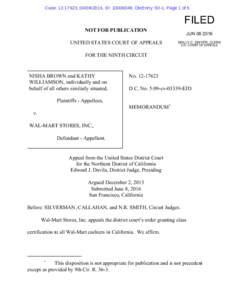 Case: , , ID: , DktEntry: 50-1, Page 1 of 5  FILED NOT FOR PUBLICATION UNITED STATES COURT OF APPEALS