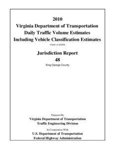 2010 Virginia Department of Transportation Daily Traffic Volume Estimates