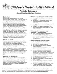 Defiant Children Resource Kit Educators