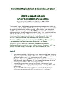 Achievement gap in the United States / Education / Bloomfield /  Connecticut / Metropolitan Learning Center / Two Rivers Magnet Middle School