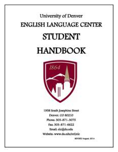 TO THE ENGLISH LANGUAGE CENTER