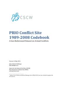 ConflictSite 4-2010_v3 Codebook