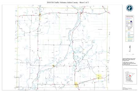 2010 TH Traffic Volumes Aitkin County - Sheet 2 of 2  e h Av  154th Ave