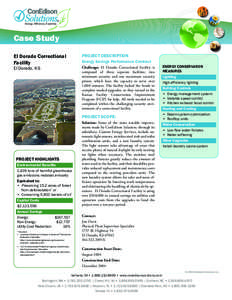 Energy. Efficiency. Expertise.  Case Study El Dorado Correctional Facility