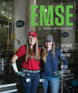 EMSE Missouri S&T | SpringYEARS IN THE MAKING