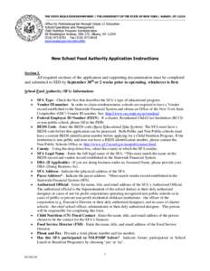 THE STATE EDUCATION DEPARTMENT / THE UNIVERSITY OF THE STATE OF NEW YORK / ALBANY, NY[removed]Office for Prekindergarten through Grade 12 Education School Operations and Management Child Nutrition Program Administration 8