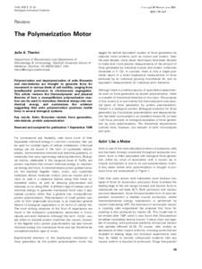 Traffic[removed]: 19–28 Munksgaard International Publishers Review  The Polymerization Motor