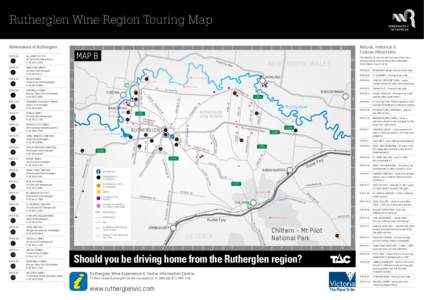 Rutherglen Wine Region Touring Map Winemakers of Rutherglen MAP B I6 	  18