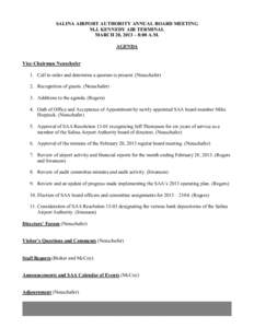 Corporations law / Management / Private law / Kansas / Salina micropolitan area / Salina /  Kansas / Salina Municipal Airport / Salina / Audit committee / Business / Corporate governance / Committees