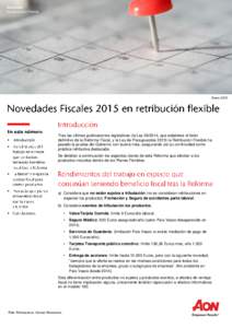 Aon Hewitt Compensación Flexible Enero 2015  