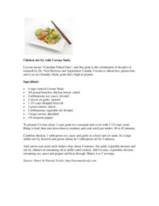 Microsoft Word - Chicken stir fry with Cavena Nuda.doc