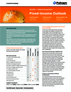 Q4 2014 » Putnam Perspectives  Fixed-Income Outlook D. William Kohli Co-Head of Fixed Income