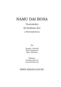 NAMU DAI BOSA Transmisi6n del Budismo Zen a Norteamerica  Por