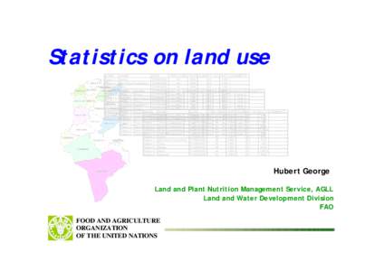 Statistics on land use NAME1 Region 1 Region 1 Region 1 Region 2