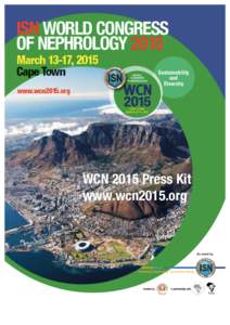 WCN 2015 Press Kit www.wcn2015.org WCN 2015 Press Kit www.wcn2015.org