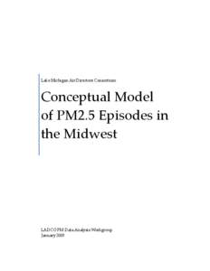 Lake Michigan Air Directors Consortium   Conceptual Model  of PM2.5 Episodes in  the Midwest 
