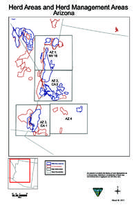 Herd Areas and Herd Management Areas Arizona AZ 1, NV 18