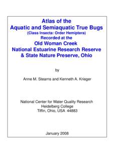 Atlas of the Aquatic and Semiaquatic True Bugs (Class Insecta: Order Hemiptera) Recorded at the