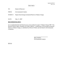 Intergovernmental Panel on Climate Change / IPCC Fourth Assessment Report / IPCC Third Assessment Report / Global warming / Greenhouse gas / Radiative forcing / IPCC Summary for Policymakers / Black carbon / Special Report on Emissions Scenarios / Climate change / Climatology / Environment