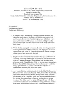 Comprehensive Nuclear-Test-Ban Treaty / International organizations / Arms control / 106th United States Congress / Treaty of Tlatelolco / Nuclear proliferation / Partial Nuclear Test Ban Treaty / Nuclear-weapon-free zone / Nuclear disarmament / International relations / Law / Nuclear weapons