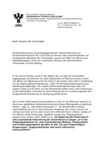 Österreichischer Gewerkschaftsbund GEWERKSCHAFT ÖFFENTLICHER DIENST Universitätsgewerkschaft- Wissenschaftliches und künstlerisches Person 1010 Wien, Teinfaltstrasse 7 e-mail  Tel.: , 