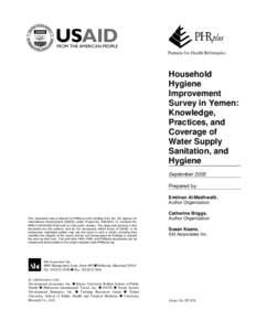 Public health / Hand washing / WASH / United States Agency for International Development / Global Handwashing Day / Water supply and sanitation in Jamaica / Health / Hygiene / Sanitation