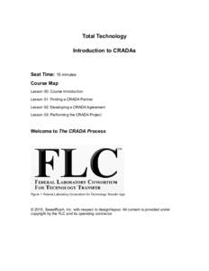 Total Technology Introduction to CRADAs Seat Time: 15 minutes Course Map Lesson 00: Course Introduction