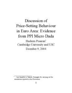 Consumer theory / Economic efficiency / Price dispersion / Inflation / Consumer price index / Demand / Bond duration / Sticky / Economics / Pricing / Price indices