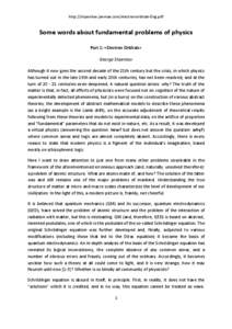 http://shpenkov.janmax.com/electronorbitals-Eng.pdf  Some words about fundamental problems of physics Part 1: «Electron Orbitals» George Shpenkov Although it now goes the second decade of the 21th century but the crisi