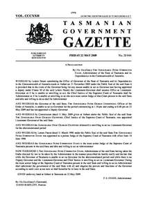 Proclamation 22 May 2009.indd