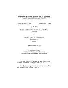 United States Court of Appeals FOR THE DISTRICT OF COLUMBIA CIRCUIT