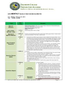 Meeting Agenda & Minutes