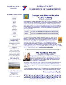 YAKIMA VALLEY  Volume 39...Issue 6 June[removed]CONFERENCE OF GOVERNMENTS