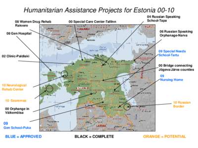 Humanitarian Assistance Projects for Estonia[removed]Women Drug Rehab Rakvere 00 Special Care Center-Tallinn