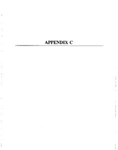 APPENDIX C  APPENDIX C .TABLE OF CONTENTS I.  FISH AND WILDLIFE . . . . . . . . . . . . . . . . . . . . . . . . . . . . . . . . . . . . . . . . . . . 1