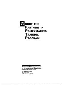 About the Partners in Policy making Training Programs