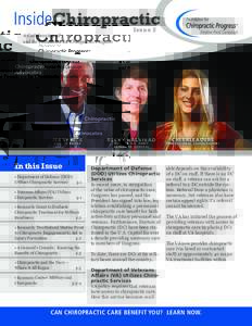 InsideChiropractic A Collaboration of and the Foundation for Chiropractic Progress. Issue 2