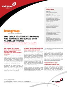 Rackspace / Centralized computing / Cloud infrastructure / Cloud storage / BMC Software / Rackspace Cloud / Cloud computing / Web hosting / Computing