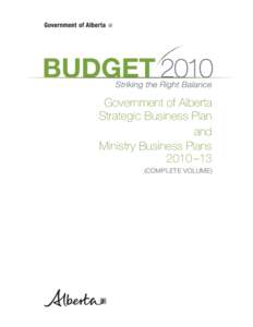 [removed]Government and Ministry Business Plans (Complete Volume)