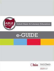 e-GUIDE  1 Table of Contents IV.	 ABLE Policies