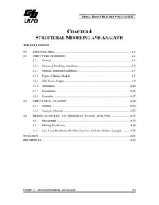 CHAPTER 4 -  STRUCTURAL MODELING AND ANALYSIS
