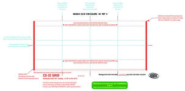 This guideline indicates the center line on the side.  This guideline