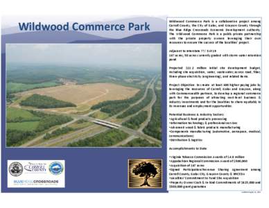 Wildwood Commerce Park  Wildwood Commerce Park is a collaborative project among