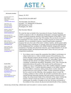 Microsoft Word - ASTE Response to Proposed Legislation Final.docx
