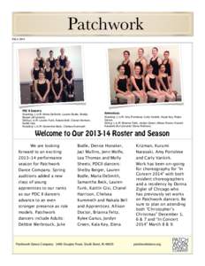 Patchwork FALL 2013 PDC II Dancers: