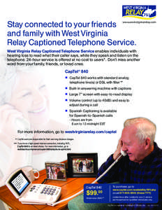 WVA_CapTel840_flyer_8.5x11.indd